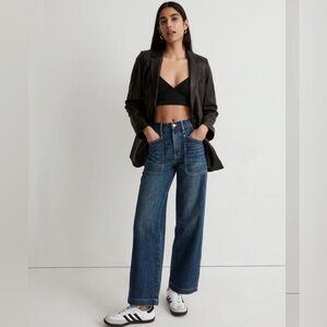 Madewell Perfect Vintage Wide-Leg Selvedge Jean Graythorn Wash: Pocket Edition